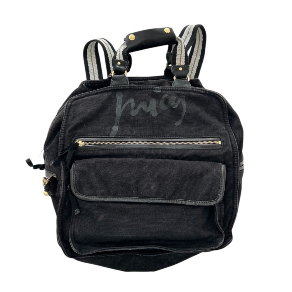 Vintage Y2K Juicy Couture “Rock My Couture” Black Denim Backpack